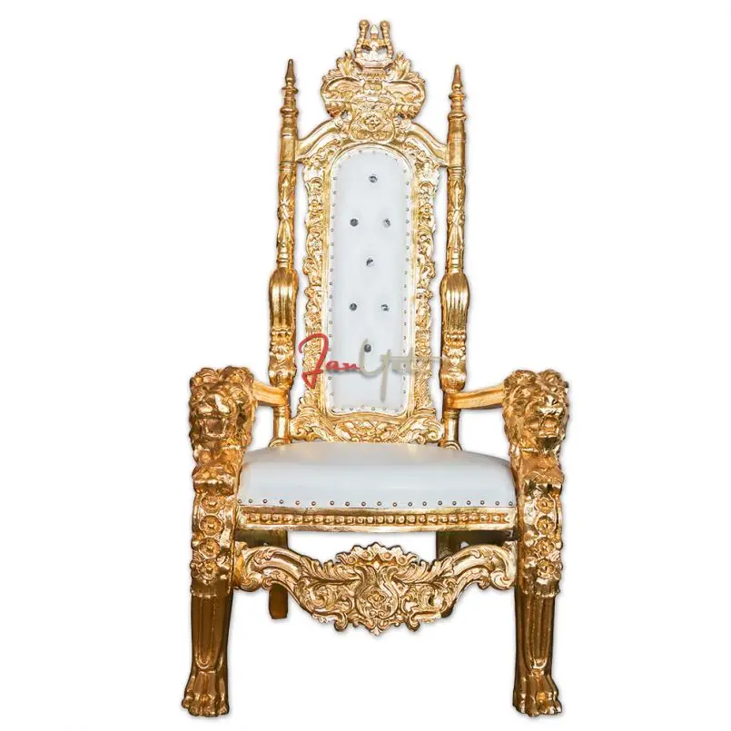 Wholesale Cheap Luxury Royal Golden Wedding Lion King Throne