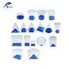 Kids Educational toy plastic 17 shapes 3D Geo Solids Set math toy Geometry Teaching Model learning resources teaching aids