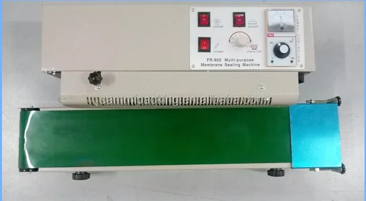 Guarantee 100% FR-900 continuous band heat sealing machine with date code