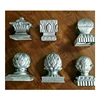 Modern house stair railing ball metal newel round flat fence post caps