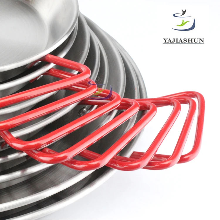 Wholesale Kitchen Appliances Stainless Steel Seafood Pan/Mini Paella Pot Frying Pan Set