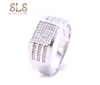 18ct YellowGold Filled Over 925 Silver Diamond Men's Gender Rings Top Sellers Wholesale