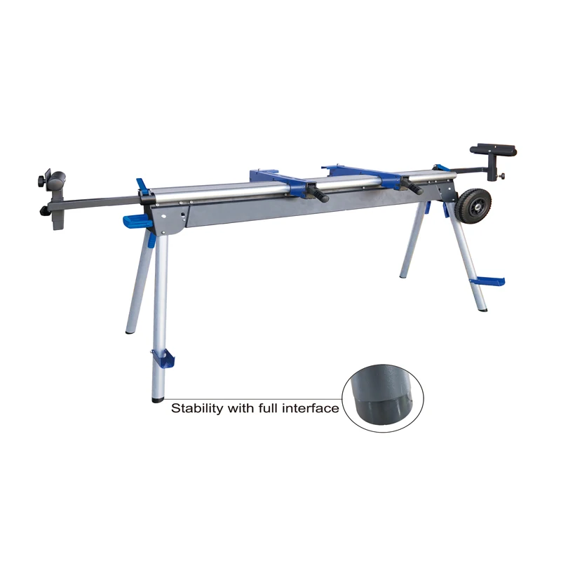 Saw Horse / Mitre Saw Stand Adjustable Steel Tool Portable Rolling