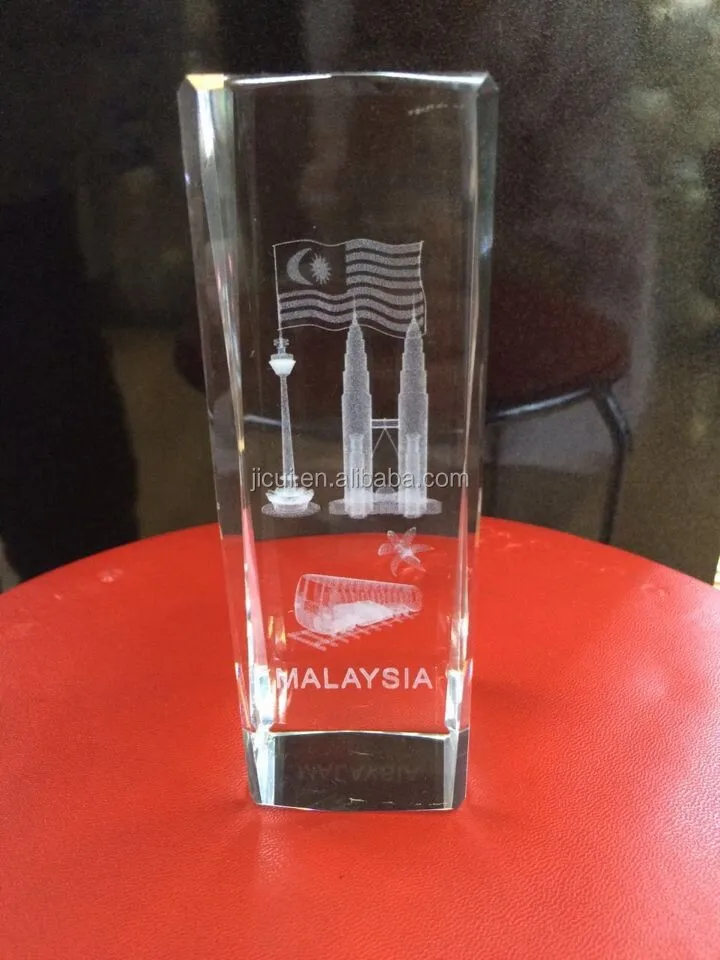 3d Laser Engraved Dubai Burj Khalifa Cube Religious Crystal Souvenirs Crystal Gifts Buy 3d