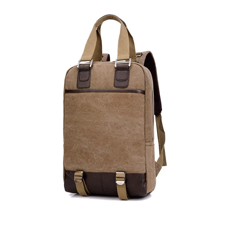 Custom New Type Leisure Travel Nice Laptop Bags With Pu Leather Handle Computer Backpacks For