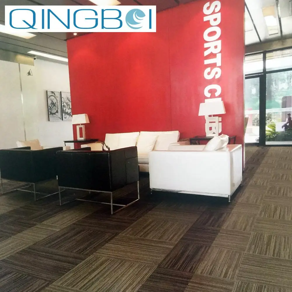 On Sale 50x50cm Washable Commercial Pvc Office Pp Interlocking Carpet