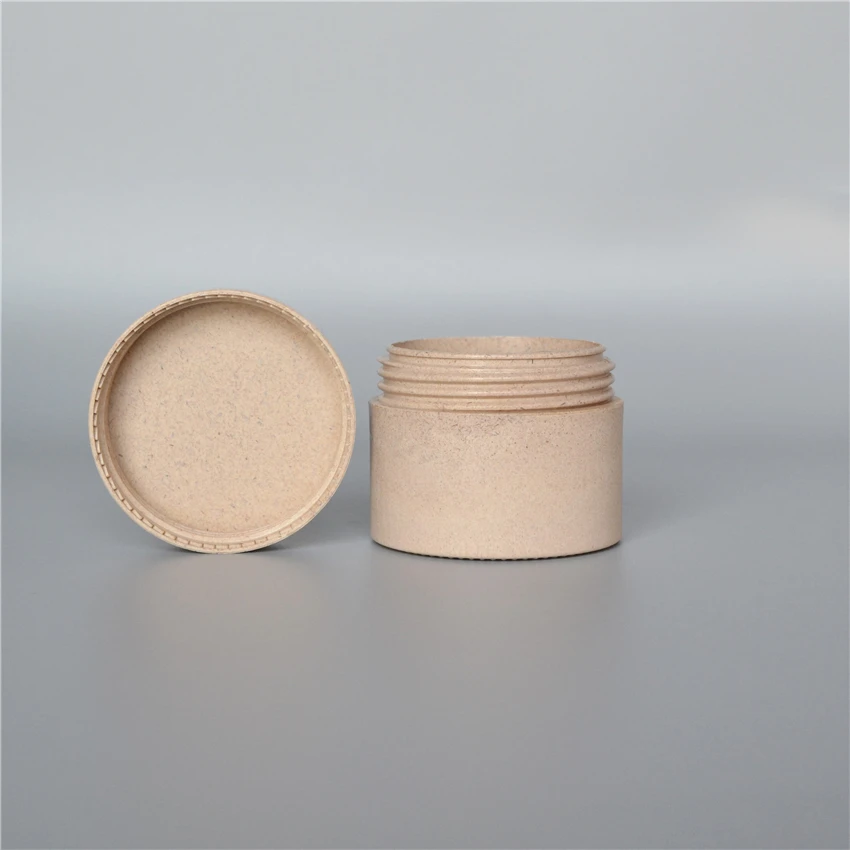 30g 50g100g Eco Friendly Bottle Compostable Material Wheat Straw Cream