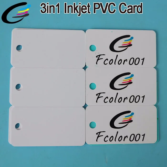 Plastic PVC Key Tag Business Combo Cards 3in1