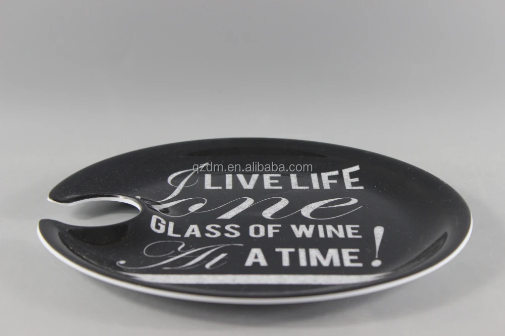 Plastic Melamine Cocktail Plate For America