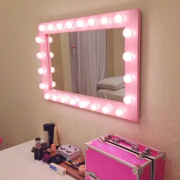 making a vanity mirror with lights
