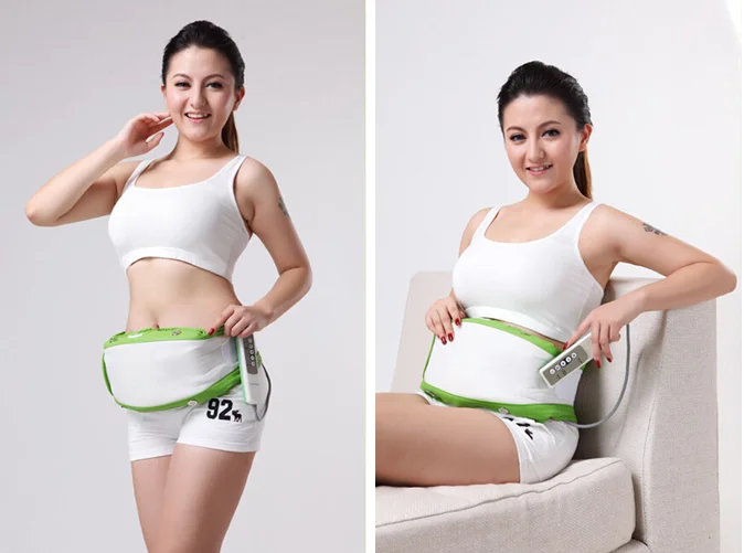 Vibration Heated Massage Belt Fat Burning Weight Loss Slimming Belt