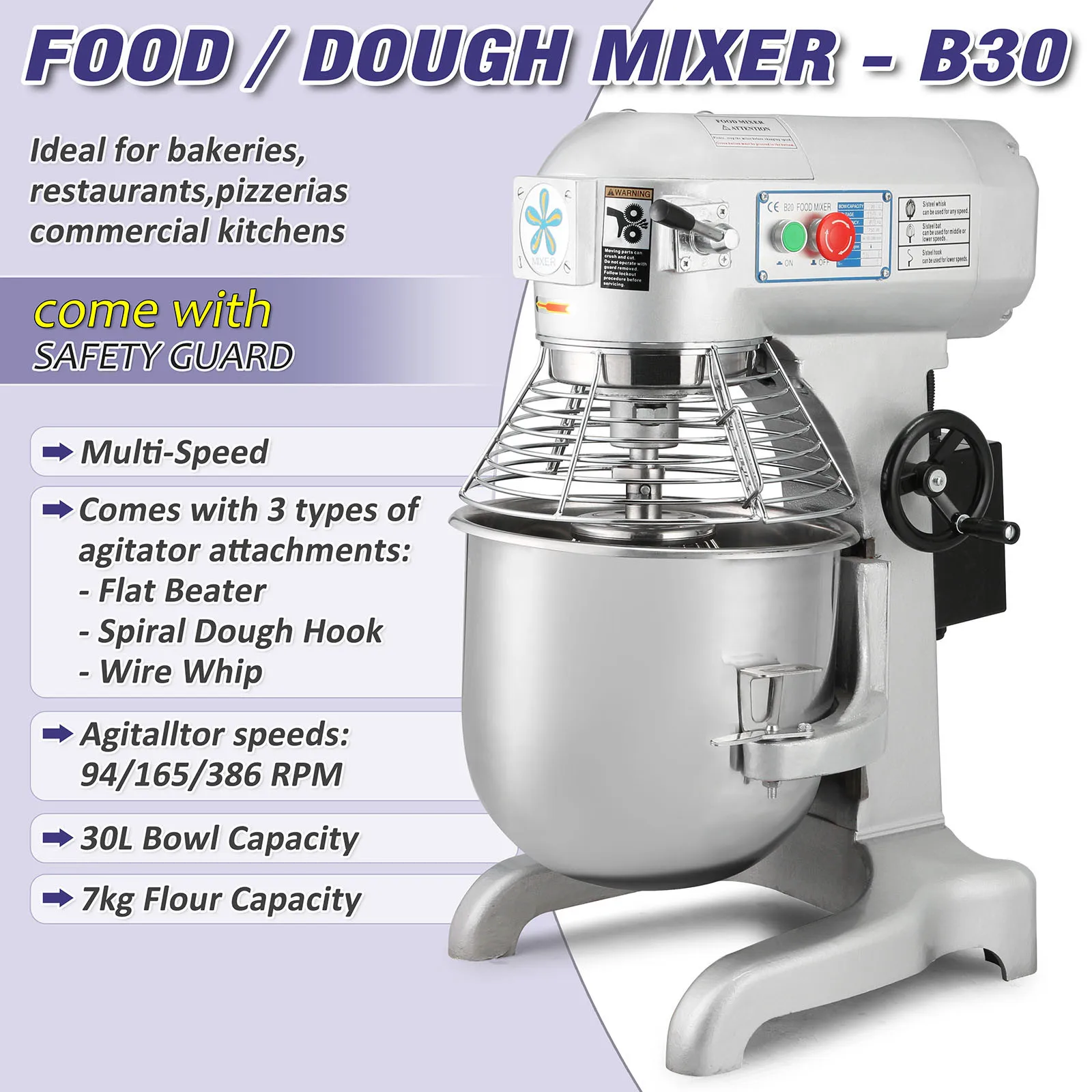 Bakery Machine/B30 30 Liter Food Mixer, 40 OFF