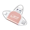 2019 newest Hot sell USB card reader for android/ ios/Type-C/USB,mini SD/TF card reader for iphone X/XR