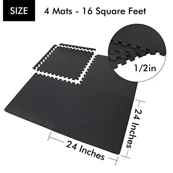 4 Pcs 16 Square Feet Gym Floor Mat Buy Gym Floor Mat Product on