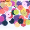 10mm flat round flower edge Sequins and Spangles for garment accessories wedding craft children dancing decoration