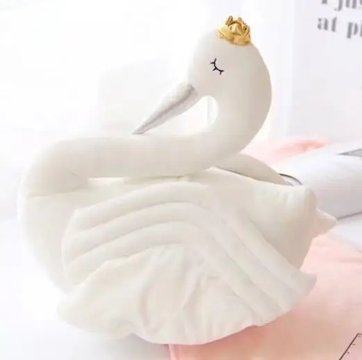 white swan stuffed animal