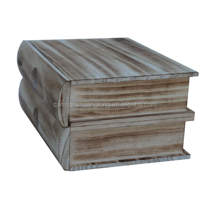 Unfinished Wooden Wood Book Gift Boxes With Lids Buy Unfinished Wood