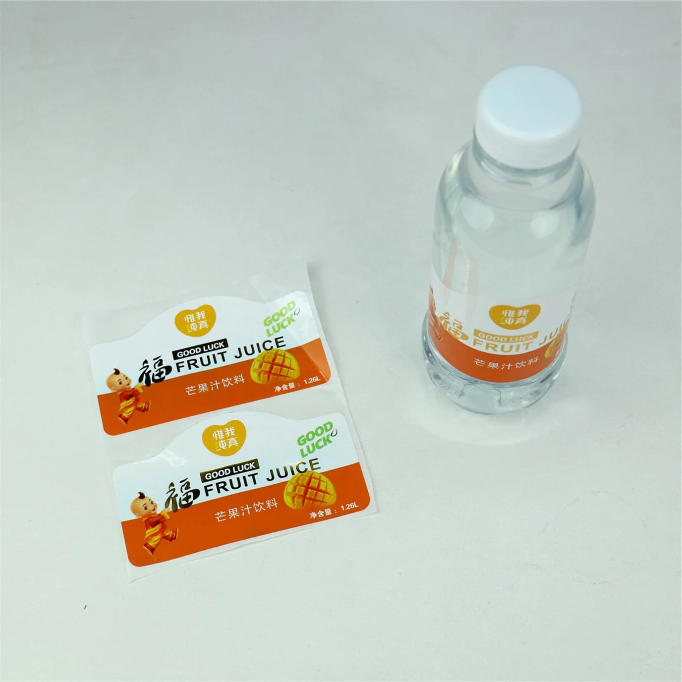 Download 1.5l Mango Juice Pp Material Waterproof Stickers For Plastic Bottle - Buy Pvc Stickers,Custom ...