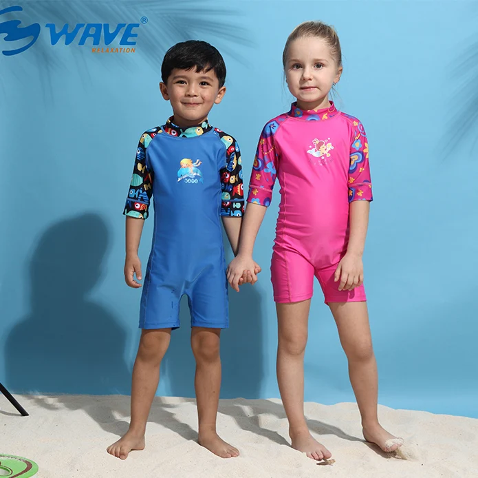 Small Girls Kids Uv Protection Rash Vest Short Sleeve Custom Rash Guard ...