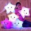 Valentine Day Gift Colorful Twinkle Star Plush Toys Beautiful Stuffed Soft led Light Star Christmas decoration Plush Toys
