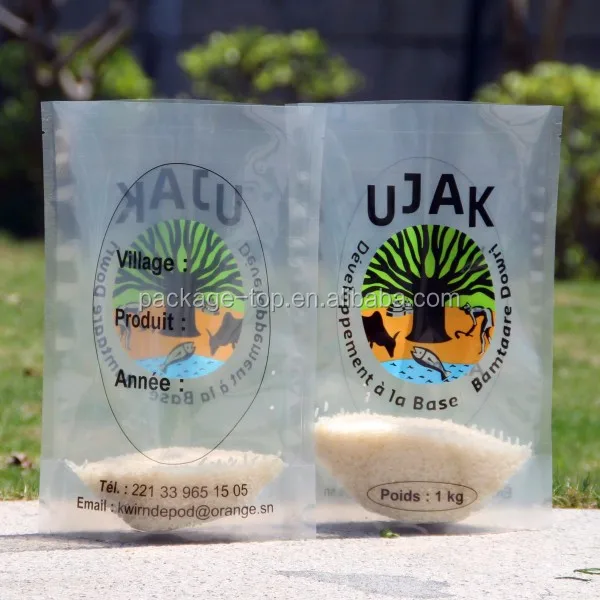Plastic Bags For Rice Packaging Design/1kg Rice Packaging Bag Laminated