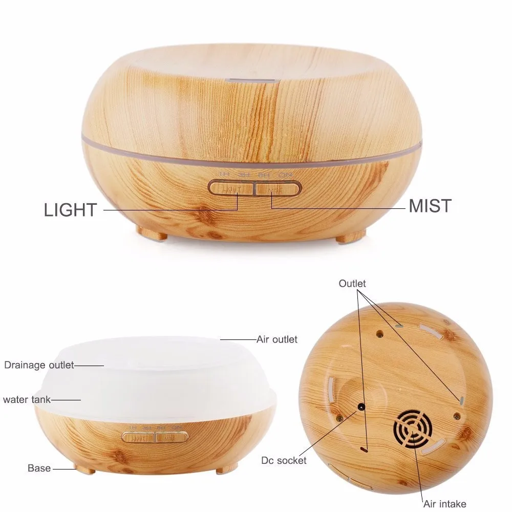 200 Ml New Handmade Wood Aroma Essential Oil Diffuser Buy Essential