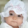 Summer Newborn Baby Silk Lace Sun Polka Dots Beanie Hat Girl Boy cute White Pink Cool