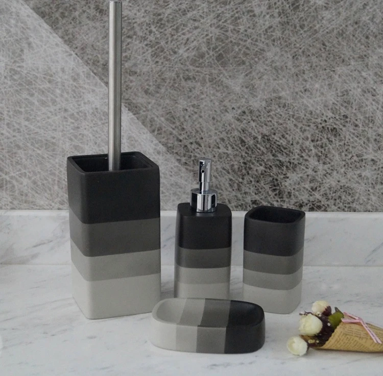 Polyresin Bathroom Standing Pump Liquid Soap Dispenser/countertop Sink