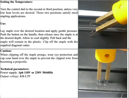 Autenf hot stapler for plastic welder kit