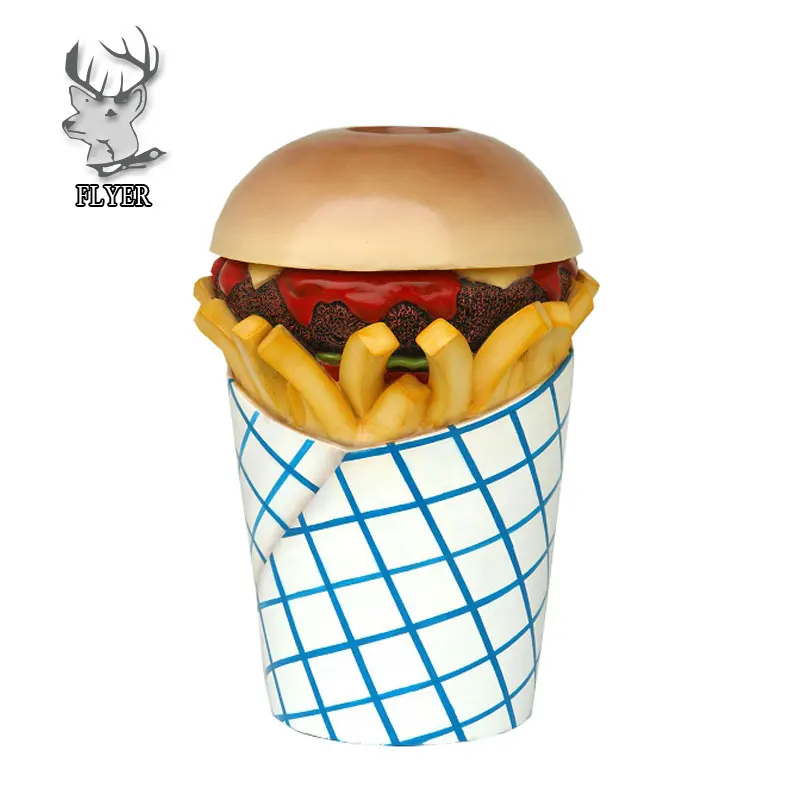 Shop Decoration Fiberglass Food Sculpture Large Hot Dog Statue Buy