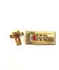 Combination Number Lock with Hasp for Pilot Case, Combination Lock with Push Button for Suitcase, Left Hand