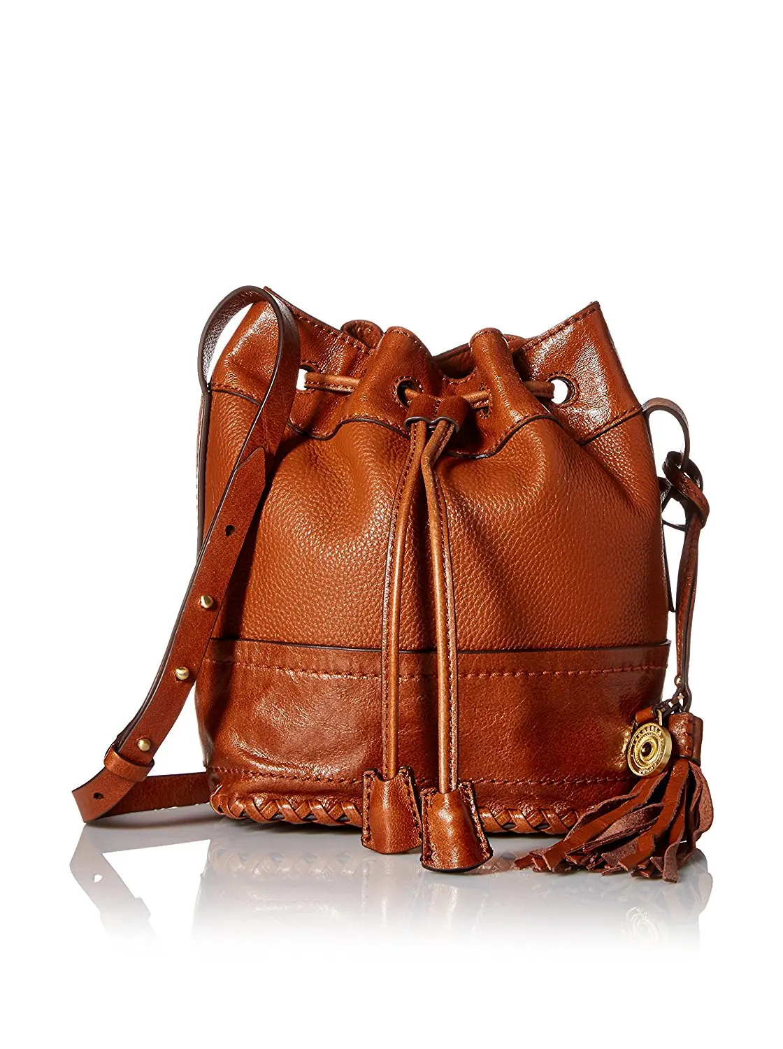 Isabella Fiore Handbags Find Deals On Get Quotations Isabella Fiore Dakota Leather Bucket Bag Chestnut