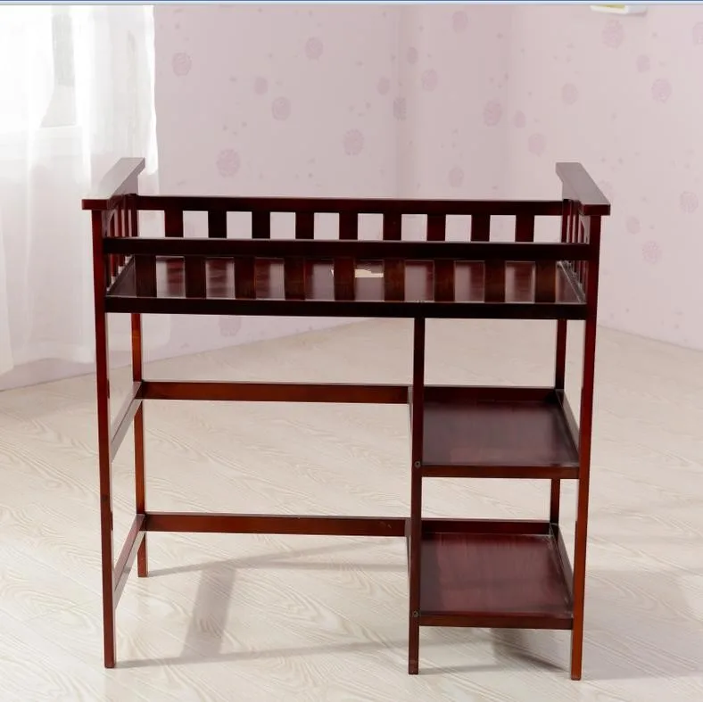 wooden baby changer