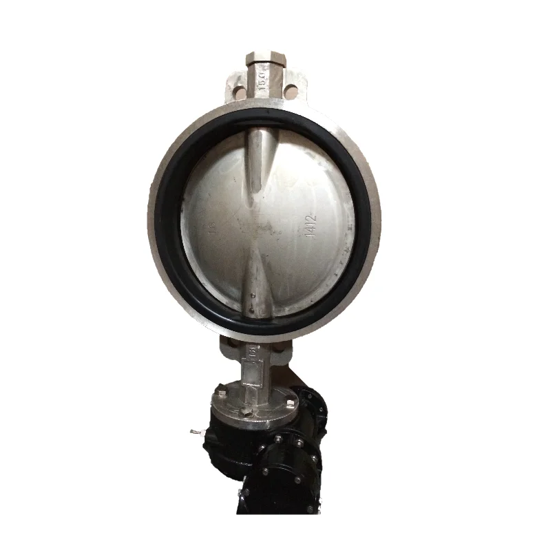 8 Inch Cast Iron Pneumatic Butterfly Valve With Pneumatic Actuator ...