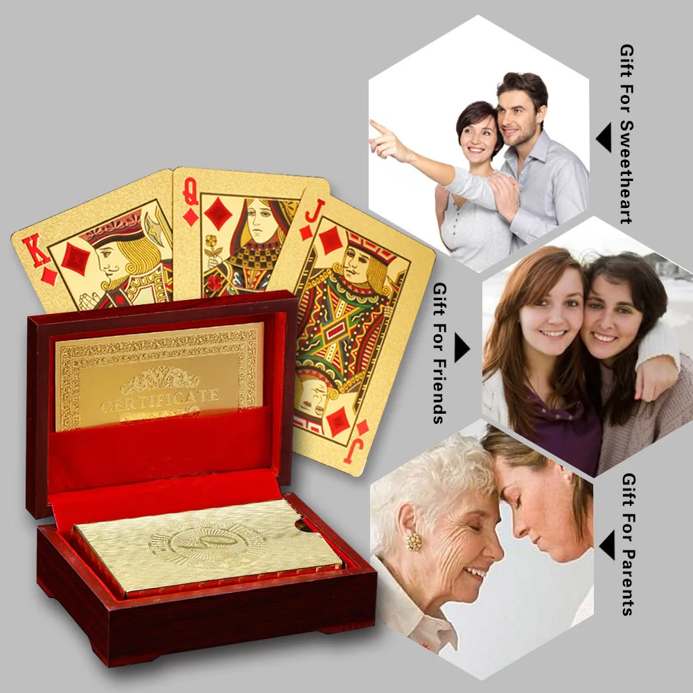Latest Product Of China Custom Plastic Playing Cards Gold Poker Buy 