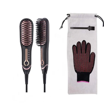 coating ceramic double mini heating larger straightener hair brush