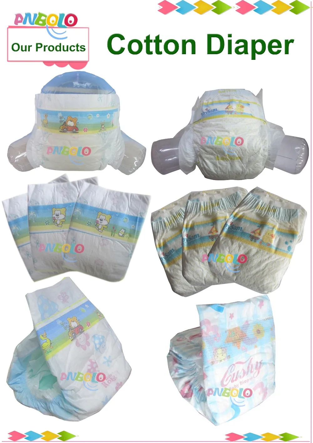 Baby Diaper Oem Private Label High Quality Baby Diapers In Color ...