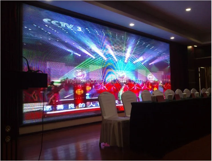 P31.25 Full Color Led Mesh Strip Video Wall///outdoor Led Strip Display