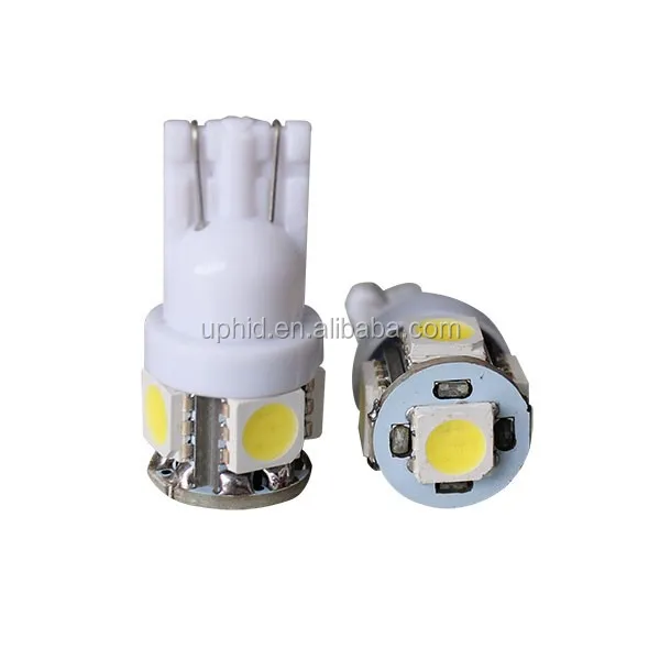 Top seller High lumens Epistar DC12/24v 168 194 921 W5W T10 5050 5smd led auto bulb Red/White/Yellow factory wholesale