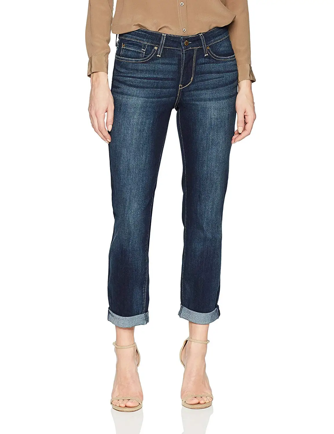 levi strauss signature mid rise slim cuffed jeans