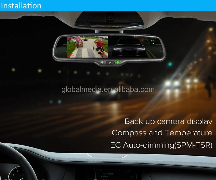 Newest Best Selling Blind Spot Display Ftflcd Hd Brightness Rear View