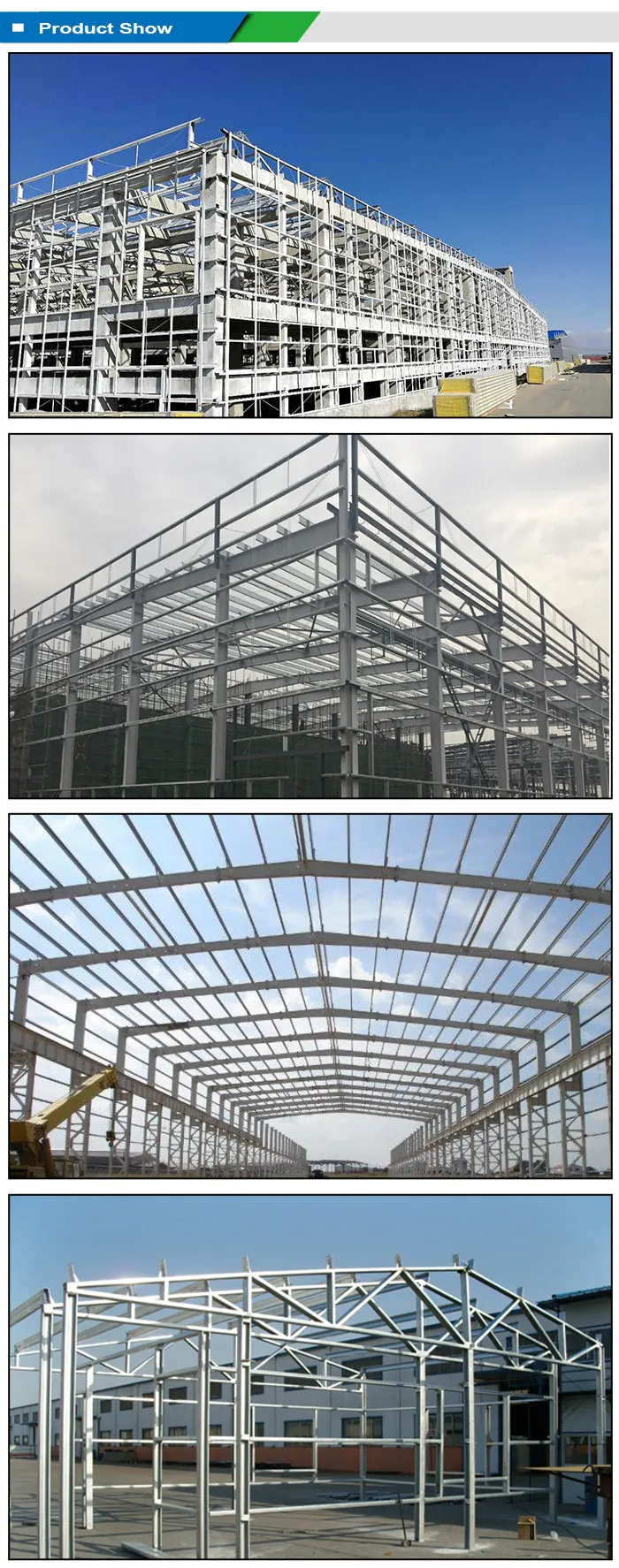 The Heavy Steel Frame Building Steel Structure Design For Warehouse