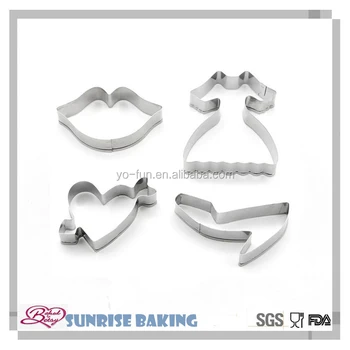 Food Grade Standard S 430 Princess Cookie Mold 4 Pcs Set Metal Food Grade Standard S 430 Princess Cookie Mold 4 Pcs Set Metal