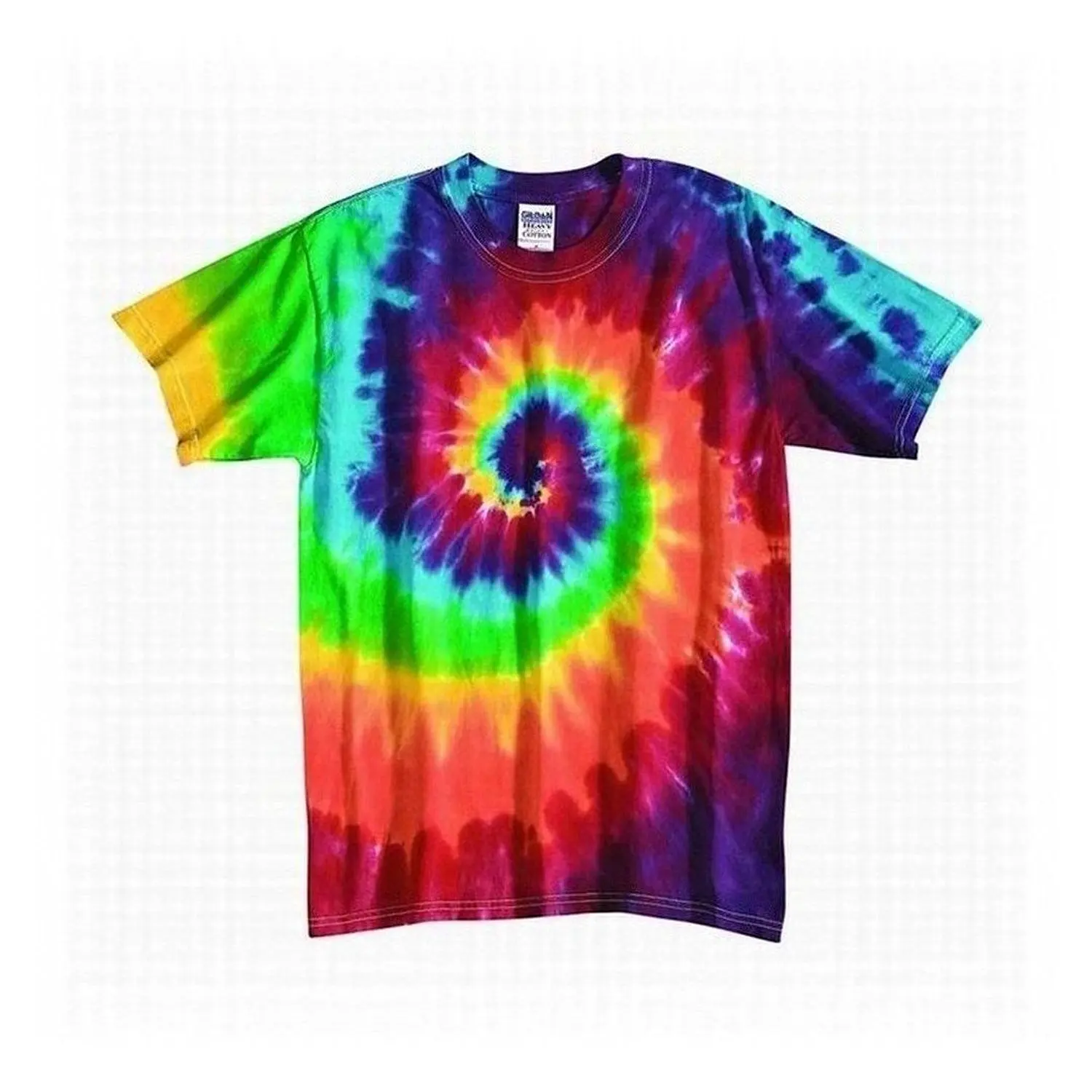 Tie Dye Mania Youth Retro Rainbow Swirl Tie-Dye Short Sleeve T