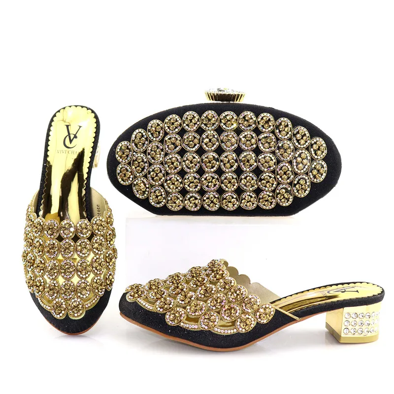 Lady Low Heel Shoe And Bag Set Beautiful Italian Shoes To Match Bag Set ...