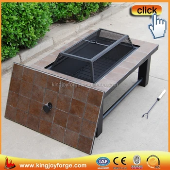 Garden Multi Function Rectangular Table Fire Pits Bbq Grill Buy