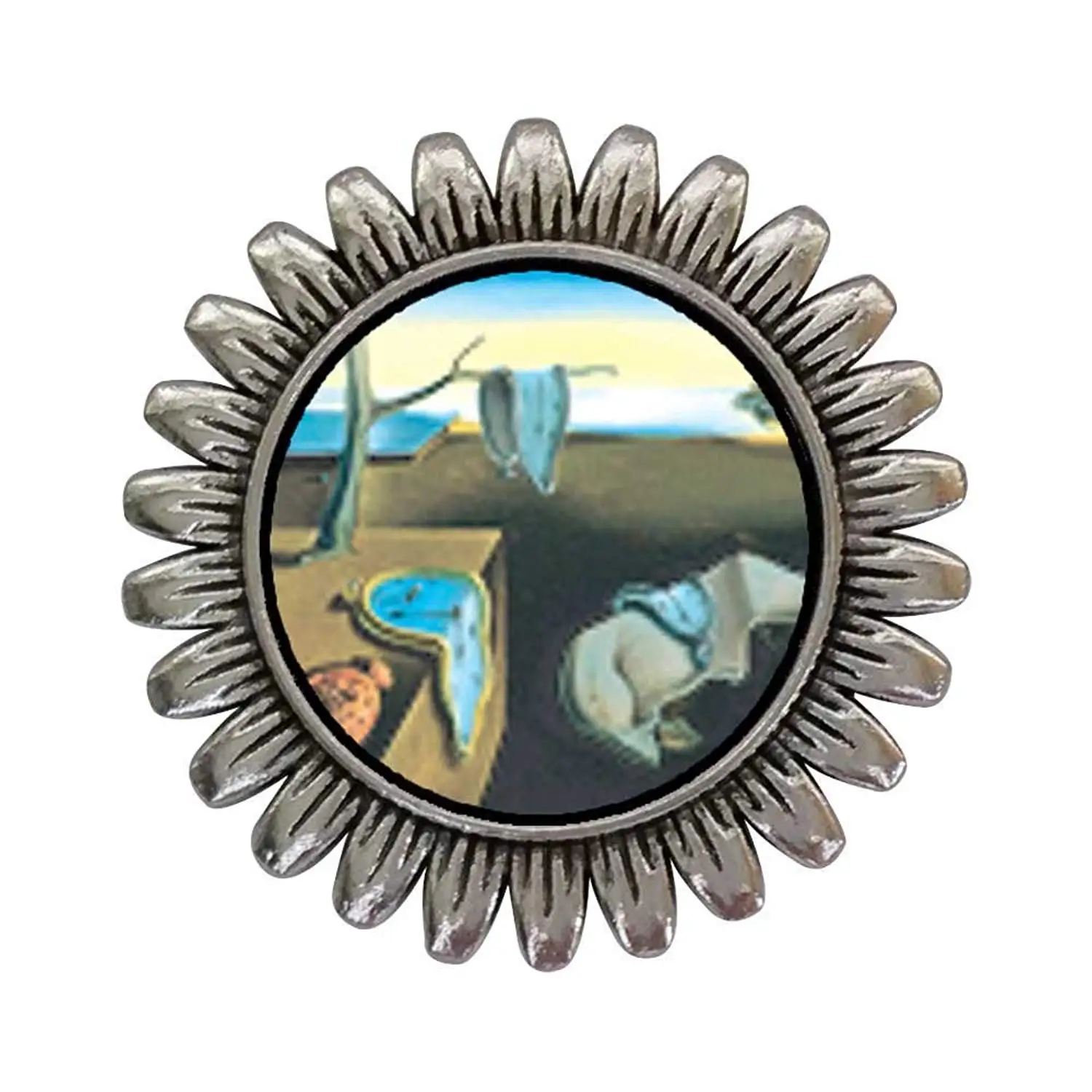 GiftJewelryShop Silver Plated Dalis Persistence of Memory Photo Live Love Laugh Charm Beads Bracelets European Bracelets