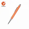 Custom Service metal pen brush anodized finished color twist action metal ball point pen with custom logo