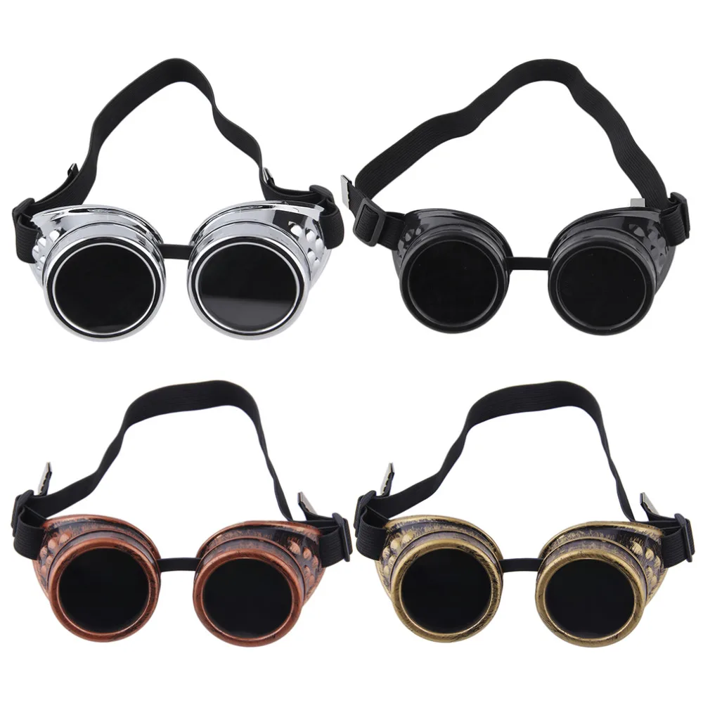 Gafas Steampunk Vintage Unisex Con Lentes De Cristal Y Correa Ajustable – Estilo Gótico Y Protector Para Soldadura O Disfraces