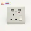 British Plastic 2100Ma 5V Two Charge USB Wall Socket